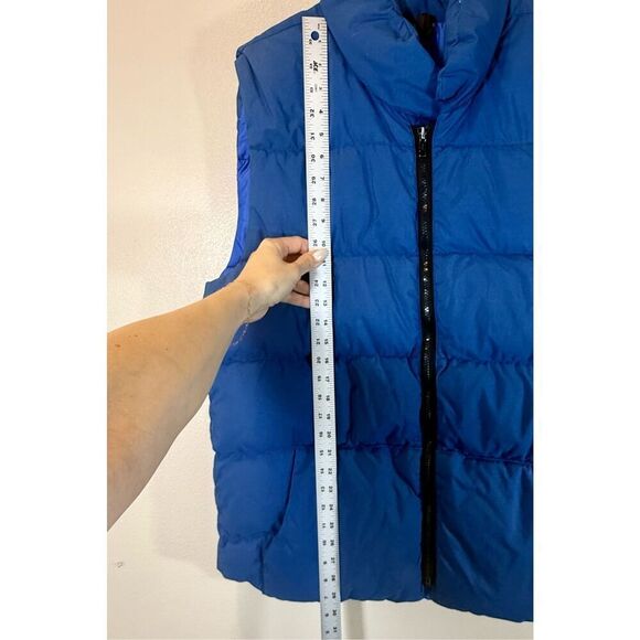 Vintage Marmot Mountain Works Goose Down Blue Puffer Vest Men's XL - Picture 10 of 13